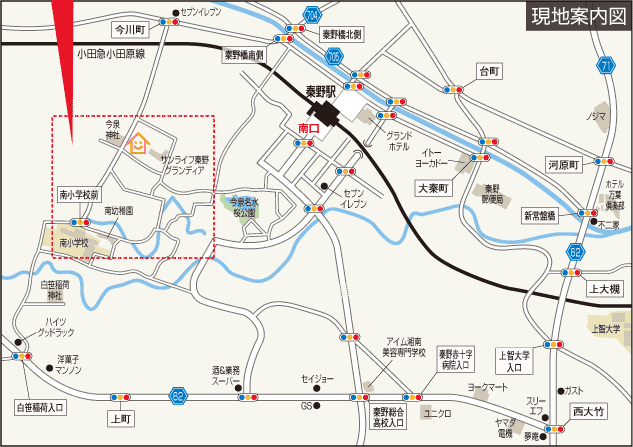 すまいる秦野今泉 現地案内図